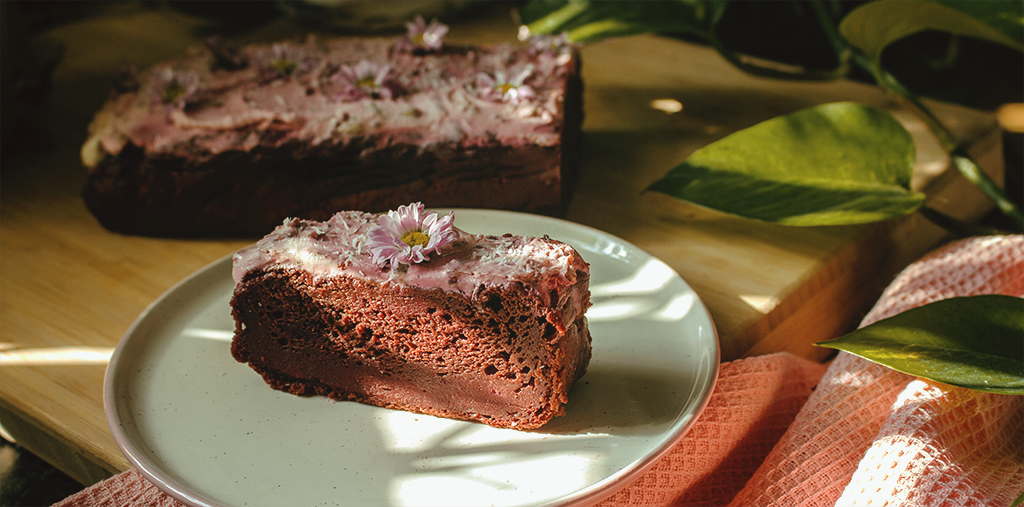 FIT Řepné Brownies s tvarohovým krémem